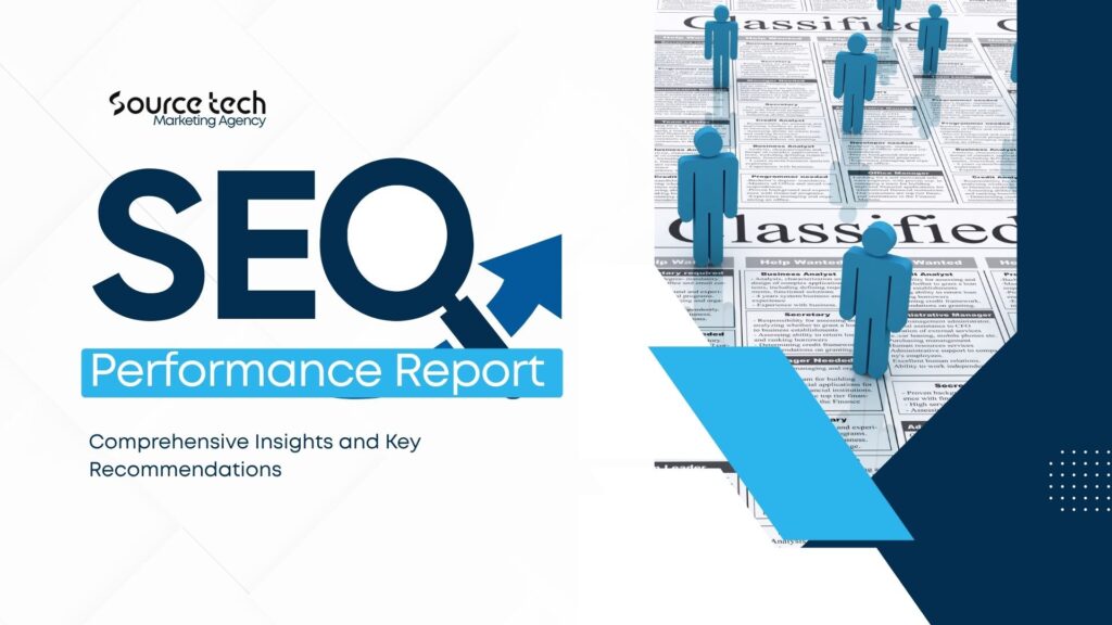 Blue and White Modern SEO Report Presentation